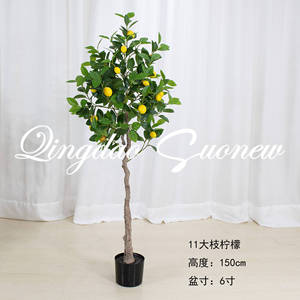 Planta Artificial de Limón con Múltiples Ramas con Frutas, Plantas Verdes de 60cm, 80cm, 100cm, 120cm, 150cm, cm, para Decoración - Product Image 5