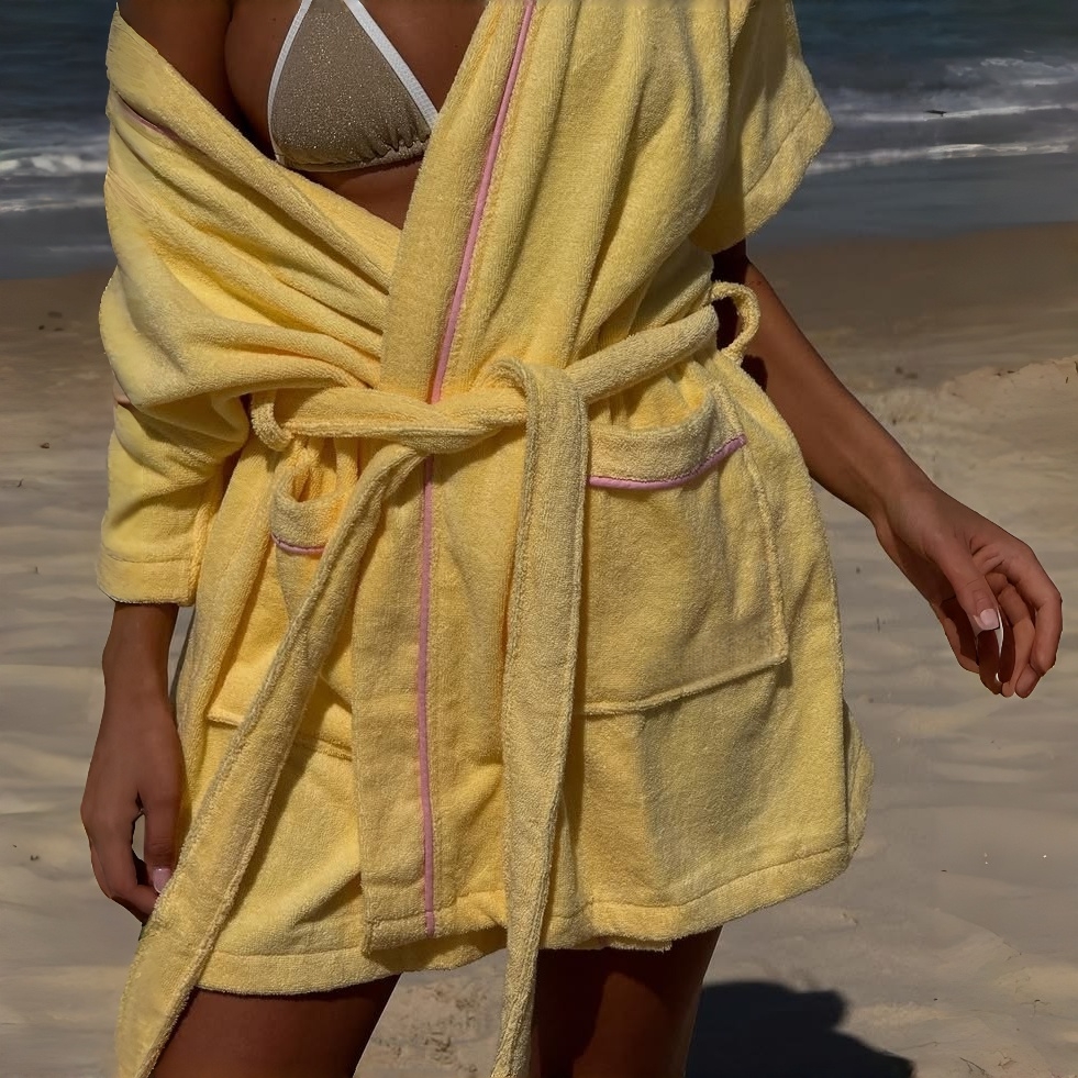 Embossed Terry Towelling Fabric - 3D Jacquard, Quick-Dry
