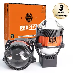 REDSEAハイビームおよびロービームE500170W120WバイLEDプロジェクターレンズヘッドライト3.0インチ12V20000LM 6500KバイLEDプロジェクターLEN