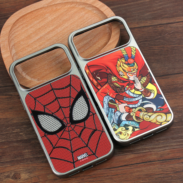 Luxury Gilded Custom Phone Case for 3D Embossed Cartoon Character Back Cover Premium Shockproof Wireless Charge Magnetic
