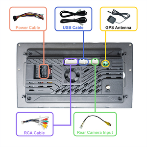 เครื่องเสียงติดรถยนต์ยูนิเวอร์แซลขนาด 9 นิ้ว เครื่องเล่นดีวีดีในรถยนต์ วิทยุติดรถยนต์ ระบบนำทางหน้าจอ IPS 4 คอร์ พร้อมระบบ GPS แอมพลิฟายเออร์ รองรับ Carplay และ Android Auto - Product Image 6