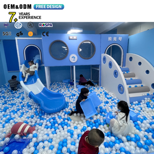 Equipo de Juegos Interior Profesional para Niños, con Doble Tobogán y Temática de Cuentos Divertidos, para Juego Comunitario - Product Image 1