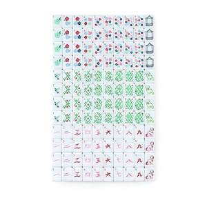 NatuGift - Ensemble de Mahjong Américain Portable Moderne, 160 Tuiles Rouges Exquisément Gravées, Acrylique 4 Couches, Comprend 10 Tuiles <span class=keywords><strong>Joker</strong></span> et 6 Tuiles Blanches - Product Image 4