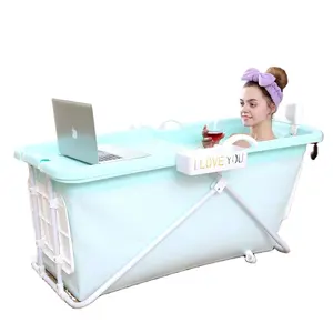 New Portable Good quality foldable plastic Cheap prices PP Plastic Bath tub Portable Bathtub for Adults