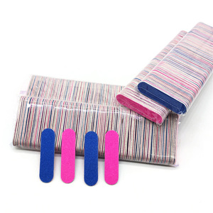 Double Sided Mini Nail Files Emery Board Professional Reusable Durable Black Manicure Pedicure Tool and Nail Buffering Files