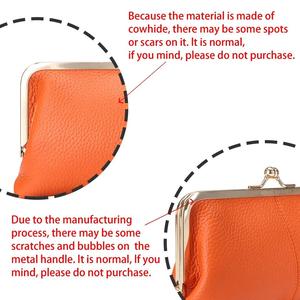 AndoBag Cartera con Cierre Kiss Lock para Mujer, Cuero Vacuno Genuino, Gran Capacidad, Tarjetero, Bolso de Mano de Moda, Monedero para Teléfono 1468 - Product Image 2