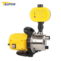 Pompe à eau portable 800W avec moniteur de pression électronique, débit de 3200L/h, hauteur de refoulement de 40m pour l'arrosage des serres