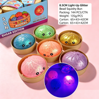Nouveau Squishy Smiley Luminescent, Jouet Anti-Stress Géant Réaliste à Remontée Lente, Cadeau Promotionnel Fidget