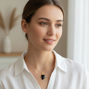 Kalung DIY anak-anak, hadiah gaya lucu kalung rangka liontin bentuk tanduk pelangi kaca - Product Image 5