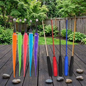 Varita de juguete colorida con diseño de gato de dibujos animados, repuesto de gusano metálico, juguete interactivo ecológico para entrenamiento y juego de gatos. - Product Image 3