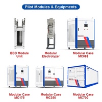 Équipement modulaire BDD pour le traitement des eaux usées à l'échelle pilote, module d'oxydation électrochimique MC350 BDD, 20000L/heure, DC400A/80V