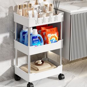 <span class=keywords><strong>Taquet</strong></span> de salle de bain Chariot de salon Fabrication de crevasses Tiroir roulant Étagères mobiles de rangement - Product Image 4
