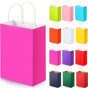 KM 16*8*22cm Recyclable Kraft <b>Paper</b> <b>Bag</b> With Your Own Logo Color Custom Gift <b>Paper</b> <b>Bag</b> Shopping <b>Bag</b> - Product Image 5