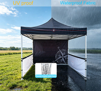 Tente pliante d'extérieur économique 8x8 10x10 10x20, auvent blanc robuste pour l'été, tente pliable 10x10