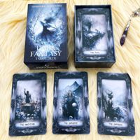 Cartes de tarot Dark Fantasy, jeu de 78 cartes avec guide et boîte, ensemble de tarot gothique, papier 400g, vente en gros, personnalisable