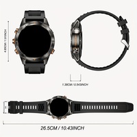 SENBONO Nuevo Reloj Inteligente KT80 para Hombre con Pantalla Grande HD de 1.46'', Batería Grande de 515 mAh, Larga Duración en Espera, para Marcar y Contestar Llamadas, Deportivo para Hombre