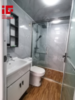 Maison conteneur modulaire pliable en acier de 40 pieds, structure en acier, luxe, extensible, avec 2 chambres principales