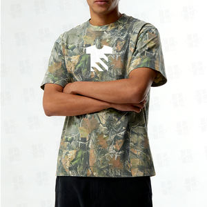 Camiseta de Camuflaje para Hombre con Estampado Completo DTG Personalizado, Manga Corta, Corte Regular, Cuello Redondo, 100% Algodón, Camiseta de Camuflaje - Product Image 3
