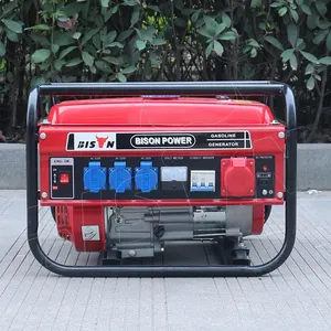 Bison 4Kva 4Kw 4000Watts 110/120/220/240V Generador de gasolina de arranque de retroceso de 4 tiempos