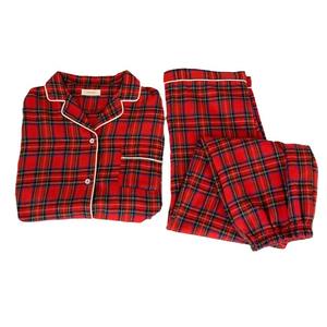 Nouvelle collection coréenne automne-hiver style Noël, ensemble pyjama couple en tissu brossé chaud et doux avec bordure en dentelle - Product Image 5