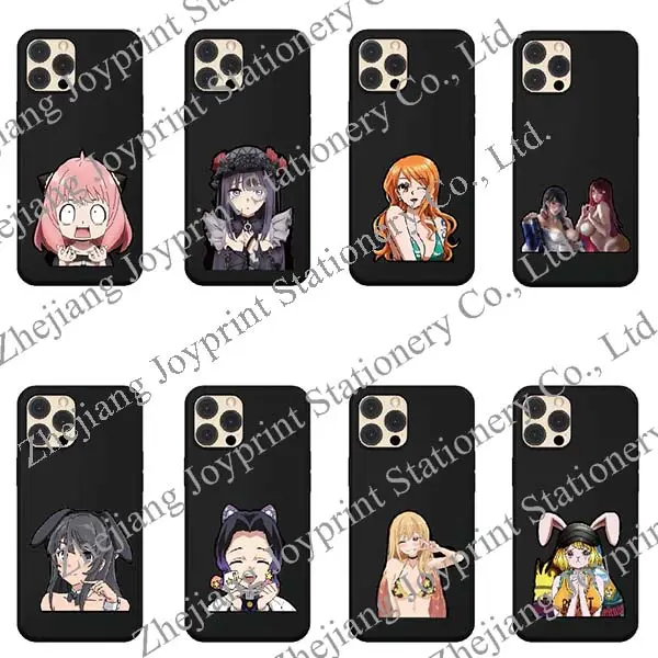 Stock Over 500 Designs Japanese Anime Tokyo Ghoul 3D Changing Flips Cellphone Stickers 3D Anime Motion Mobile Phone Stickers