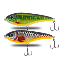 Leurre dur imprimé The Brave Pencil Lure 9cm 21g JERK BAIT Flame Dragon pour achigan et truite en rivière, lac et ruisseau, avec hameçons, nouvelle couleur, vente en gros