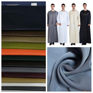 Vải Thobe Ả Rập Chất Lượng Cao Nhà Cung Cấp Từ Nhà Máy/Đầm Abaya Ả Rập Hồi Giáo Dubai Vải Sợi Nhân Tạo 100% Cho Thobe Arba - Product Image 1