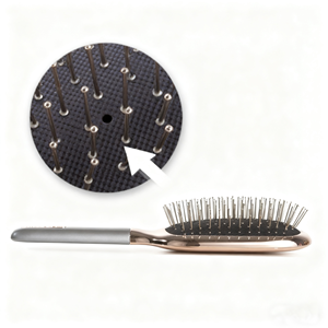 Cepillo desenredante de acero OEM ODM para cabello húmedo y seco, cepillo de masaje para el cuero cabelludo antiestático con ventilación, peine con cojín de aire - Product Image 5