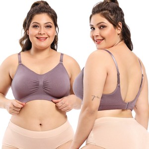 Vente en gros de soutien-gorge d'allaitement sans fil pour femmes enceintes, maternité, sans coutures, de style classique, vente à chaud - Product Image 3