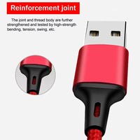 Kabel Data Charger 3in1 Multi Head USB dengan Logo Custom, Pengisian Cepat 1.2m 2.4A, 8pin Micro Type C USB A