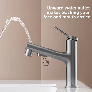 <span class=keywords><strong>Robinet</strong></span> de lavabo de laboratoire moderne en laiton à trou unique avec cartouche céramique, finition chromée, pour évier de comptoir - Product Image 4