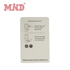 بطاقة Mifare C RFID فائقة الخفة، بطاقة فندقية، تتوفر عينة مجانية
