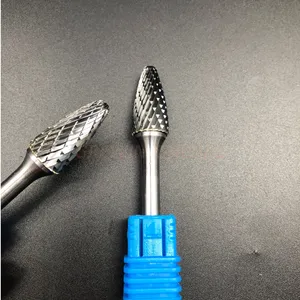 Brocas de amoladora de carburo de tungsteno, para limas rotativas de carburo de doble corte, F1225