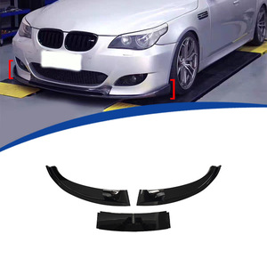 Divisor delantero negro ABS para BMW Serie 5 E60, kit de carrocería de 3 secciones para modelos 2005-2011 - Product Image 1