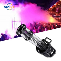Show Time ST-6FQZQ Équipement de scène Canon à CO2 rotatif Gatling RGB 3-en-1, Machine Cryo pour boîte de nuit, Lumière LED DJ 5-11M AC