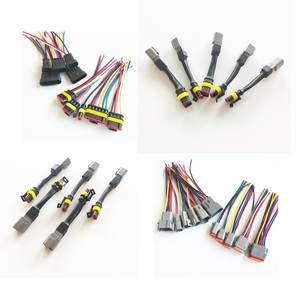 Fábrica Fabricação Carro Lâmpada Luz Fio Chicote 2 Pin Round Connector Montagem Fiação - Product Image 6