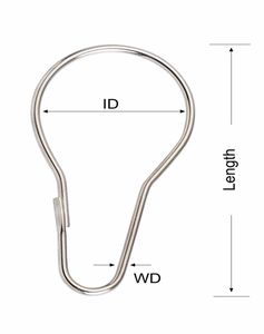 EWANG vente directe en forme de pied tringle à rideau accessoires de quincaillerie crochets anneaux de rideau de douche - Product Image 3