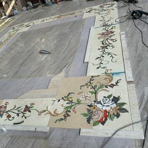 Piastrelle a Medaglione con Intarsio a Getto d'Acqua, Motivi per Pavimenti in Pietra e Marmo, Mosaico a Getto d'Acqua - Product Image 4