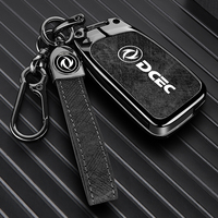 Étui de protection en alliage de zinc et cuir pour clé de voiture DongFeng AEOLUS FORTHING Fengon, porte-clés pliable, accessoires de sac