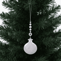 Pendentif en cristal de Noël de bonne qualité, fait main, poli, plusieurs styles, en plastique, pour promotion et fêtes
