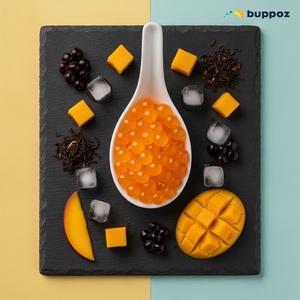 มันสำปะหลังและระเบิดมะม่วง Boba Popping Boba - Product Image 4