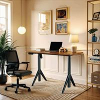 Bureau ergonomique réglable en hauteur, table debout spacieuse et robuste pour le travail, l'étude et le bureau à domicile