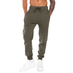 กางเกงแทร็คผู้ชายแบบสบายๆ รุ่นใหม่ ระบายอากาศได้ดี เป็นมิตรกับสิ่งแวดล้อม ผลิตจากผ้าฝ้าย/โพลีเอสเตอร์ เอวแบบรูดเชือก มีกระเป๋าซิป ขอบยางยืด - Product Image 1