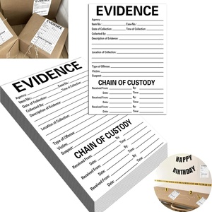 Etiquetas Adhesivas <span class=keywords><strong>para</strong></span> Evidencia, 100 Etiquetas por Paquete, <span class=keywords><strong>para</strong></span> Clases de Ciencias Forenses, Fiestas Temáticas de Cumpleaños - Product Image 1