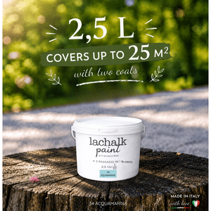 34 AQUAMARINE 25 lt LaChalk the evolution of <b>chalk</b> paint Where <b>chalk</b> meets resin: Hybrid <b>Chalk</b> Resin Paint made in Italy - Product Image 2