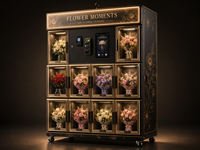 Distributeur automatique réfrigéré de fleurs et d'œufs frais, grande capacité, à écran tactile, à prix abordable