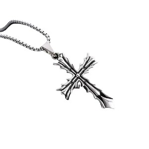 Mặt dây chuyền thánh giá ngọn lửa độc đáo phong cách Gothic, dây chuyền Hip Hop bằng thép không gỉ, trang sức thời trang dành cho nam, thích hợp làm quà tặng đính hôn - Product Image 6