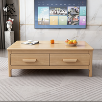 Table d'appoint en bois, nouveau design, meubles de salon, table à thé, livraison directe d'usine, meilleur prix, stock important, dropshipping.
