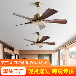 <b>Ceiling</b> <b>Fan</b> With Led Light 5 Blade Antique Bronze Downrod Mount For Living Room Dining Room Home Use - Product Image 5
