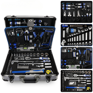 Juego de Herramientas Manuales de Aluminio Steeltreks de 168 Piezas, Llave de Trinquete, Llave Inglesa y Pico, Material CR-V, Estuche Rígido Personalizable OEM - Product Image 6